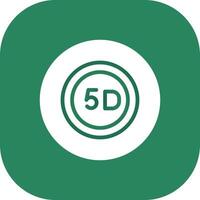 5D Data Storage Creative Icon Design vector