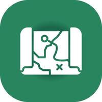 Treasure Map Creative Icon Design vector