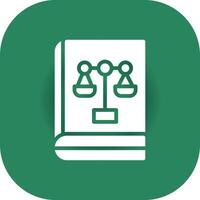 Glyph Round Corner Green Gradient vector