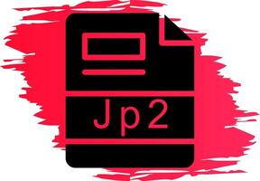 JP2 Creative Icon Design vector