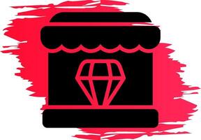 Diamond Shop Creative Icon Design vector