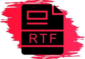 rtf creativo icono diseño vector