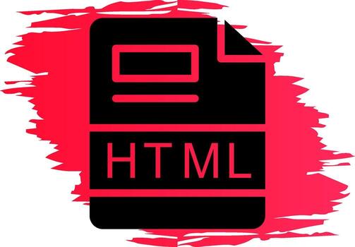 HTML Creative Icon Design vector
