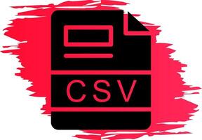 CSV Creative Icon Design vector