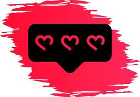Comment Heart Creative Icon Design vector