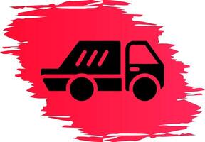 Garbage truck Creative Icon Design vector