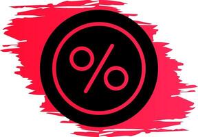 Percentage Creative Icon Design vector