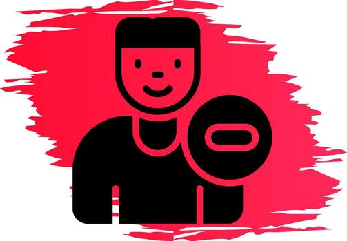 Delete User Creative Icon Design vector
