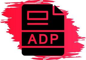 adp creativo icono diseño vector