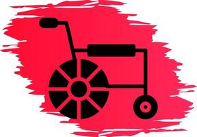 Wheelchair Creative Icon Design vector