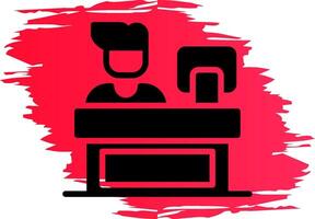 Cashier Creative Icon Design vector