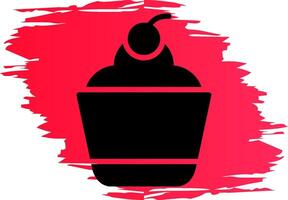 diseño de icono creativo de cupcake vector