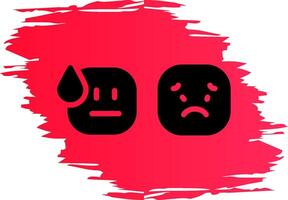 Basic Emotion Creative Icon Design vector