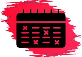 Schedule Creative Icon Design vector