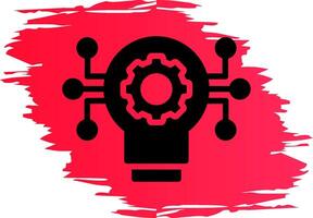 Technology Disruption Creative Icon Design vector