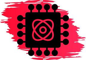 Quantum Technology Creative Icon Design vector