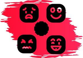 Perceiving Emotions Creative Icon Design vector