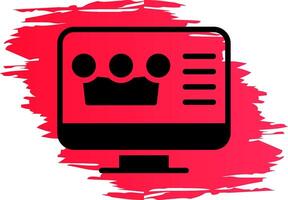 Premium Content Creative Icon Design vector
