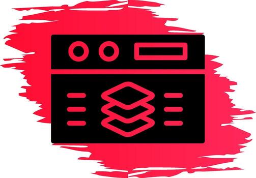 Full Stack Developer Creative Icon Design vector