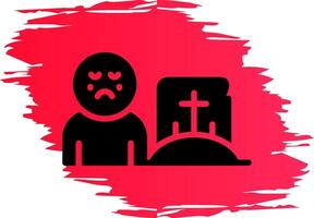 Grave Creative Icon Design vector