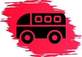 Minivan Creative Icon Design vector