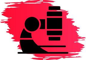 Microscope Creative Icon Design vector