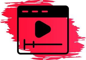 diseño de icono creativo de video vector