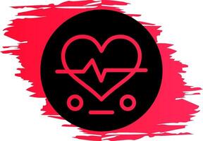 Heart Rate Creative Icon Design vector