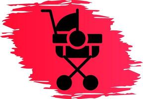 Stroller Creative Icon Design vector