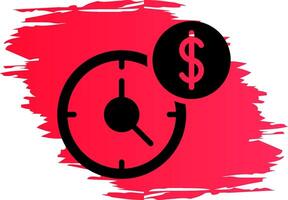 Time Is Money Creative Icon Design vector