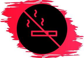 No Smoking Area Creative Icon Design vector