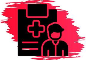 Health Inspector Creative Icon Design vector