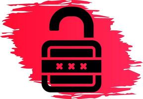 Lock Open Creative Icon Design vector