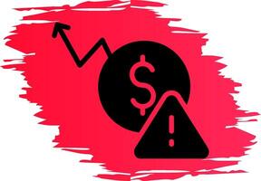 Macroeconomic Risk Creative Icon Design vector