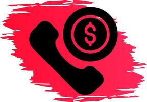 Phone Call Creative Icon Design vector