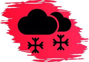 Snowing Creative Icon Design vector