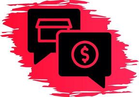 Money Talk Creative Icon Design vector