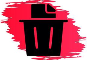 Paper Bin Creative Icon Design vector