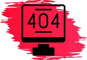 Error 404 Creative Icon Design vector
