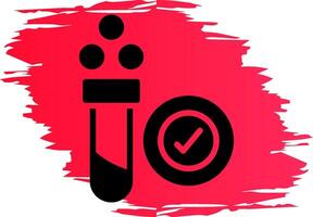Blood Test Creative Icon Design vector