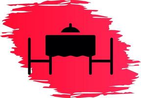 Valentines Table Creative Icon Design vector