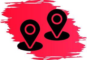 Two Points Creative Icon Design vector