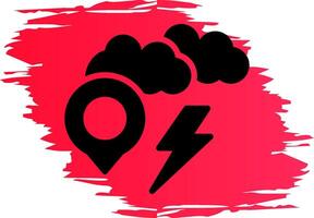 Storm Location Creative Icon Design vector
