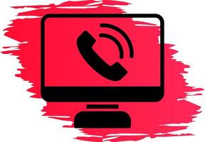 Phone Call Creative Icon Design vector