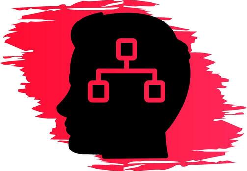 Decision Tree Creative Icon Design vector