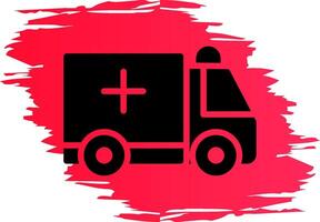 Ambulance Creative Icon Design vector