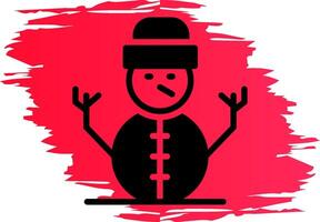 Snowman Creative Icon Design vector