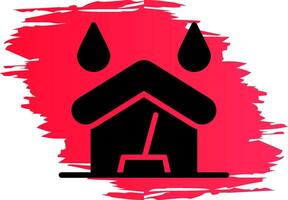 Water Damage Cleaning Creative Icon Design vector