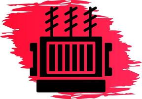 Power Transformer Creative Icon Design vector