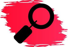 Magnifying Glass Creative Icon Design vector